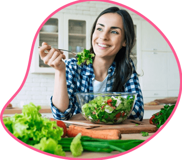 Mujer Comiendo